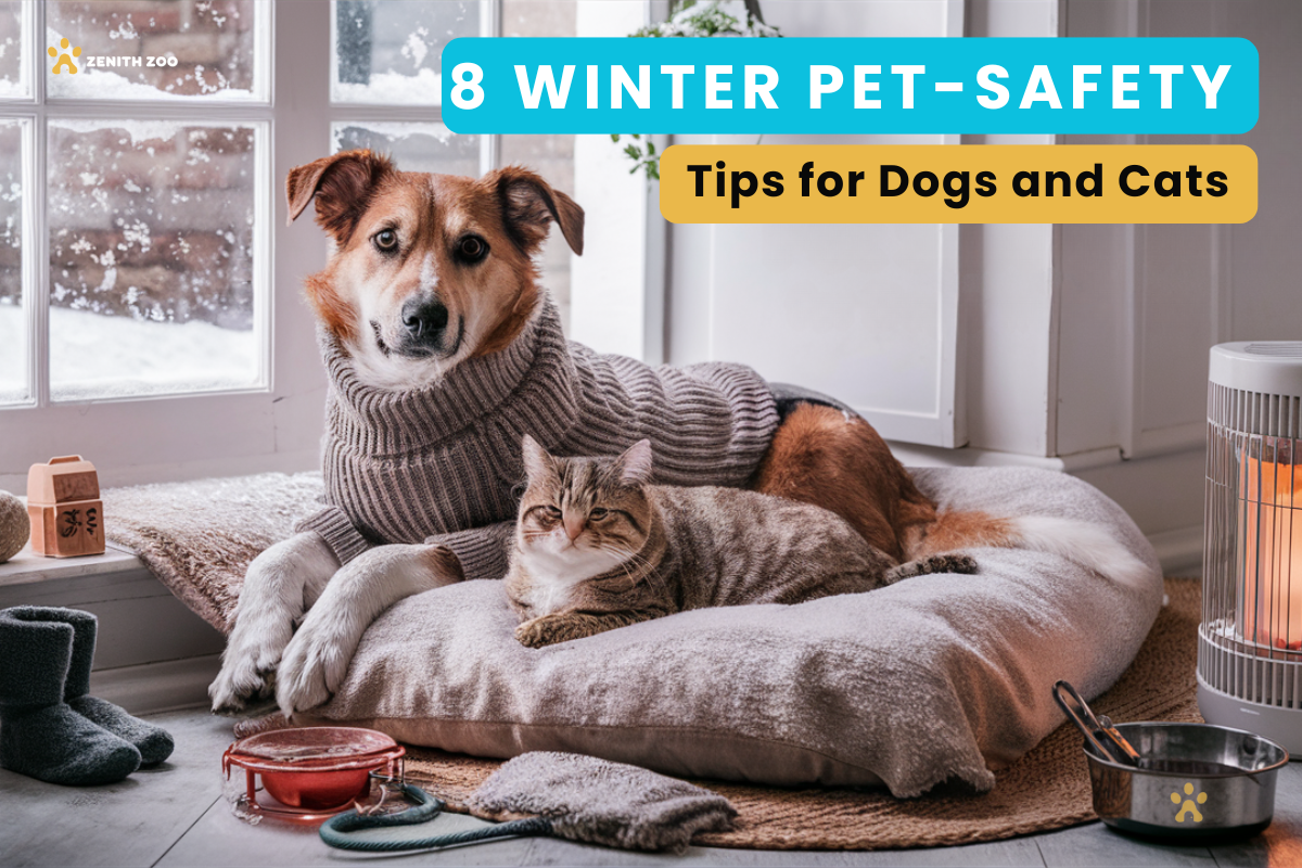 A cat and dog sitting together in an warm room