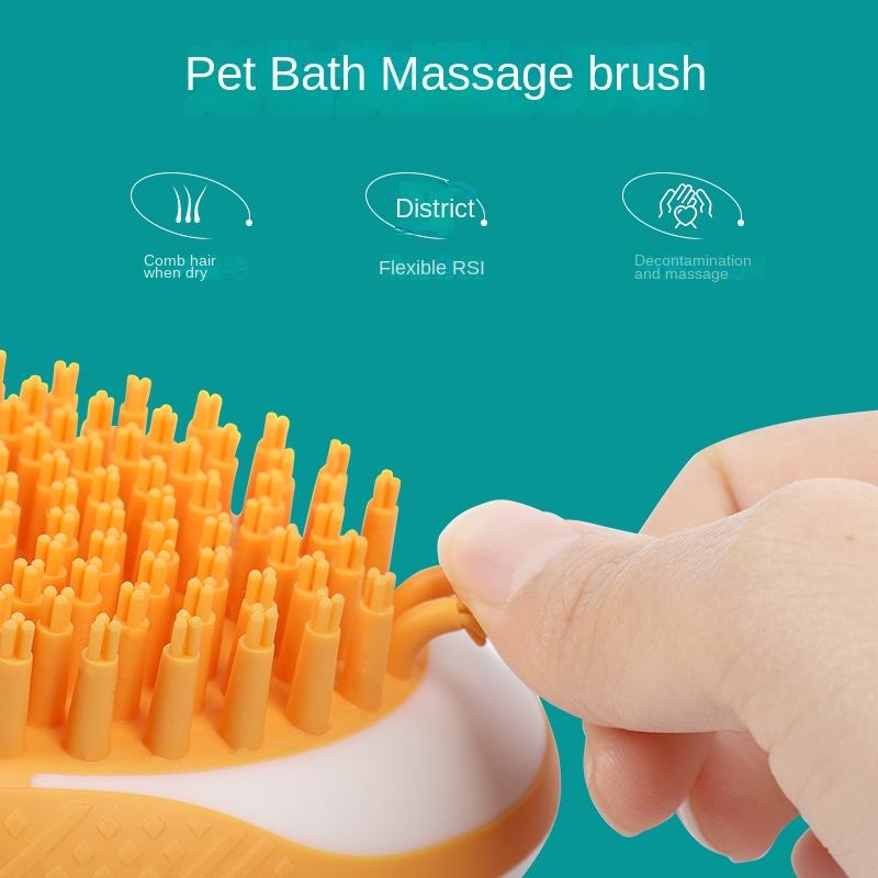 2-in-1 Dog Bath Brush - Zenithzoo