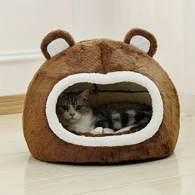 Cozy Cat Bed with Warm Cushion - Zenithzoo