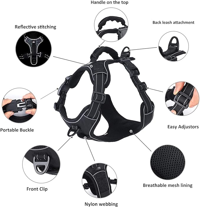 Reflective Breathable Lightweight Dog Harness - Zenithzoo