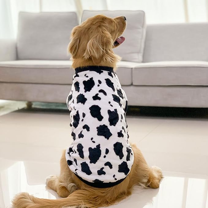 Cute Cow Graphic Pet Fleece Sweater - Zenithzoo