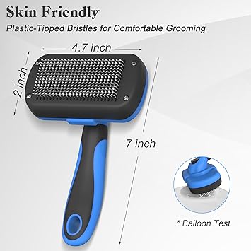 Self Cleaning Slicker Brush for Dogs & Cats - Zenithzoo