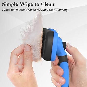 Self Cleaning Slicker Brush for Dogs & Cats - Zenithzoo