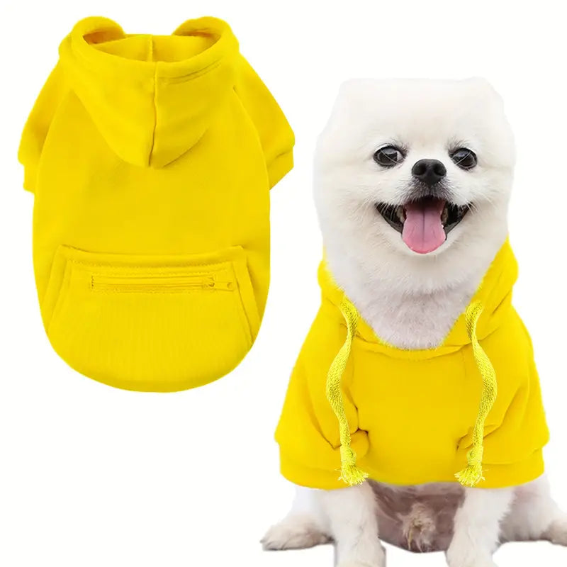 Warm Winter Dog Hoodie with Pocket - Zenithzoo