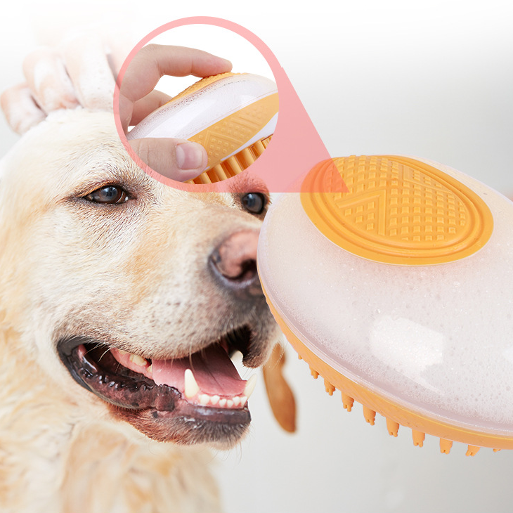 2-in-1 Dog Bath Brush - Zenithzoo