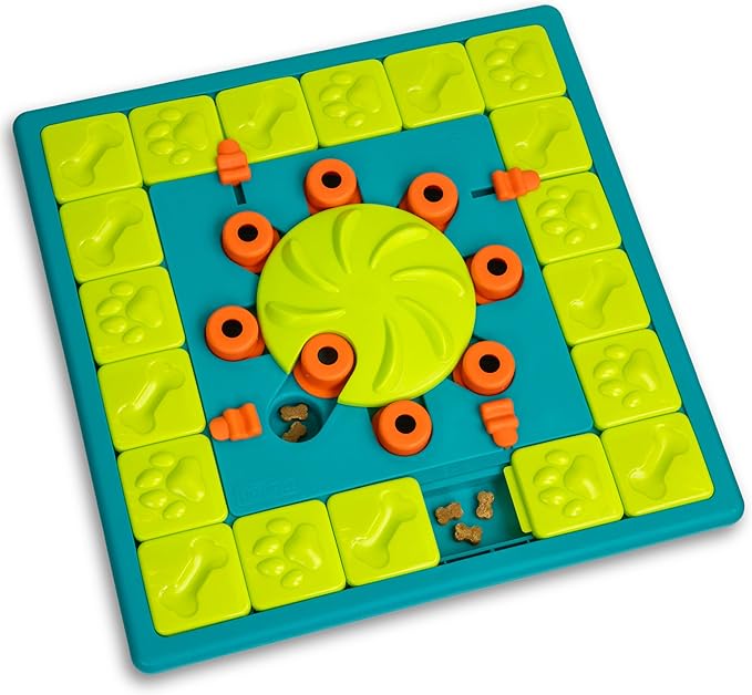 Ottosson Multipuzzle Level 4 Expert Dog Treat Puzzle for Enrichment, Blue - Zenithzoo