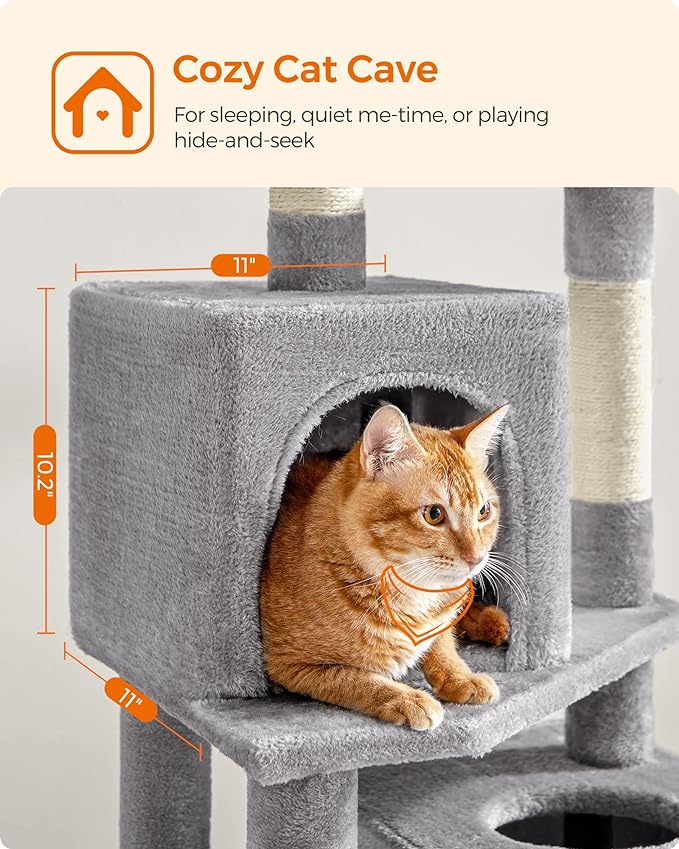 61-Inch Cat Tower - Zenithzoo