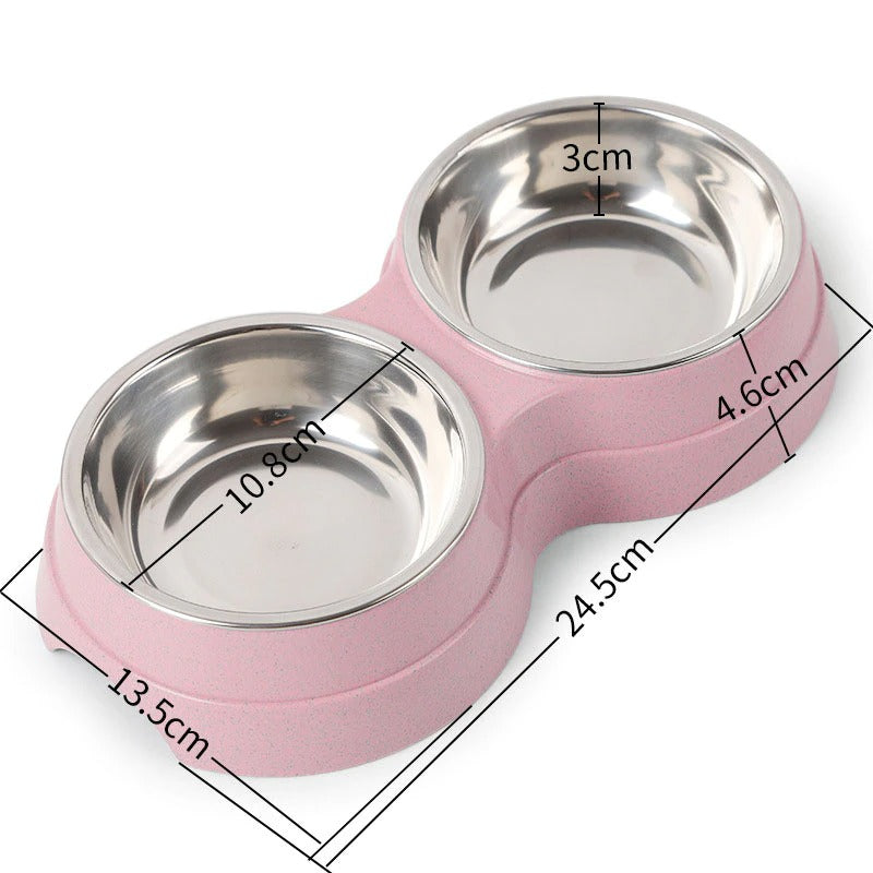 Double Pet Feeding Bowls - Zenithzoo