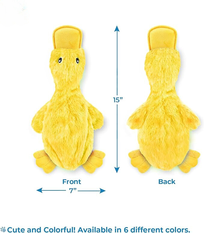 Cute No Stuffing Duck with Soft Squeaker - Zenithzoo