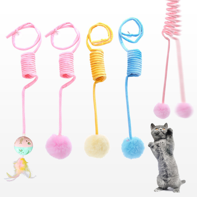 Spring Rabbit Hair Ball Cat Toy - Zenithzoo