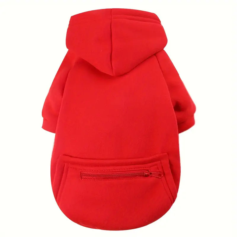 Warm Winter Dog Hoodie with Pocket - Zenithzoo