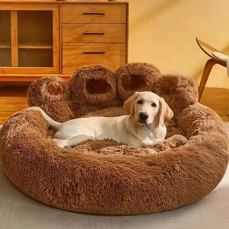 Cozy Bear Paw Dog Bed - Zenithzoo