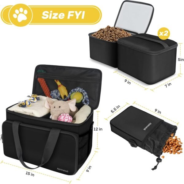 6 Set Dog Travel Bag - Image 2