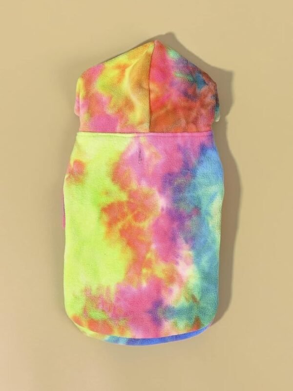 Cats Hoodie Tie Dye Warm Winter Coat - Image 3