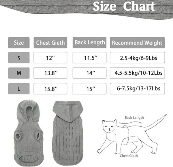 Cat Sweater Cold Weather Clothes - Image 2