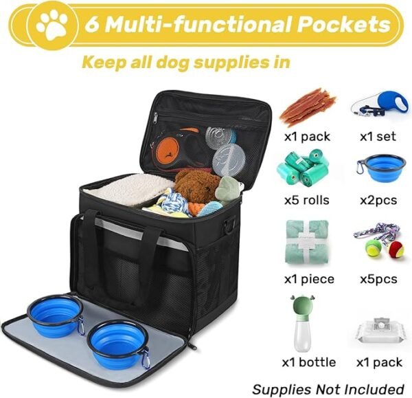 6 Set Dog Travel Bag - Image 3