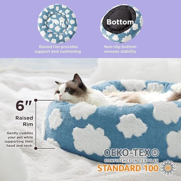 Round Cat Bed Donut - Image 3