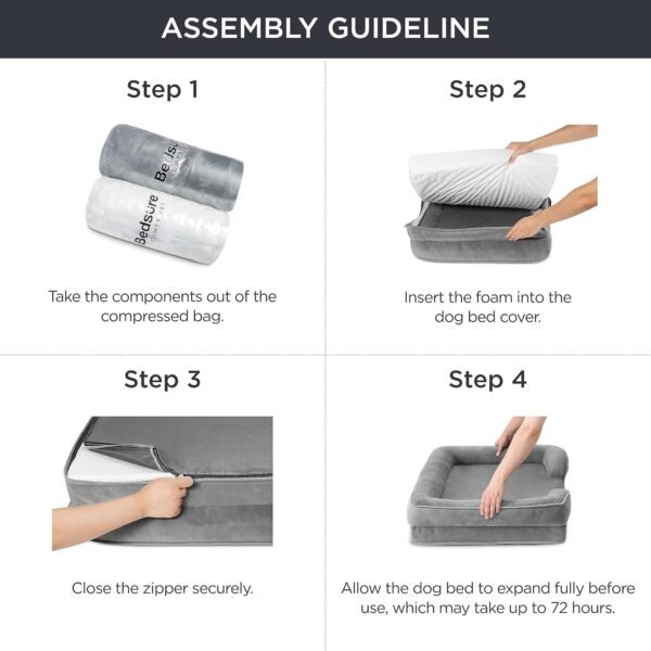 Washable Bolster Cat Bed - Image 7