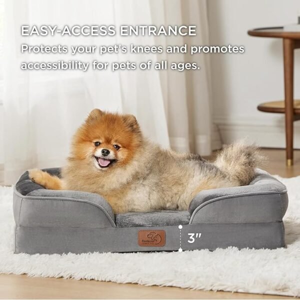 Washable Bolster Cat Bed - Image 5
