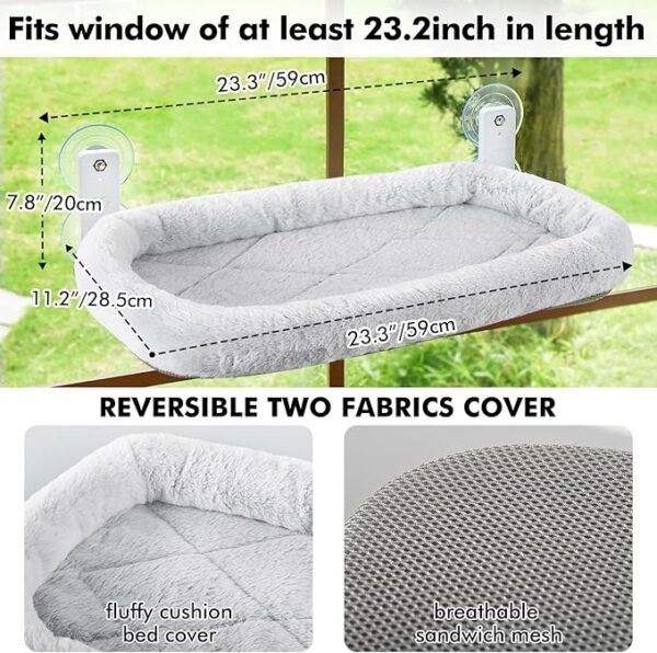 Cordless Cat Window Perch - Image 2