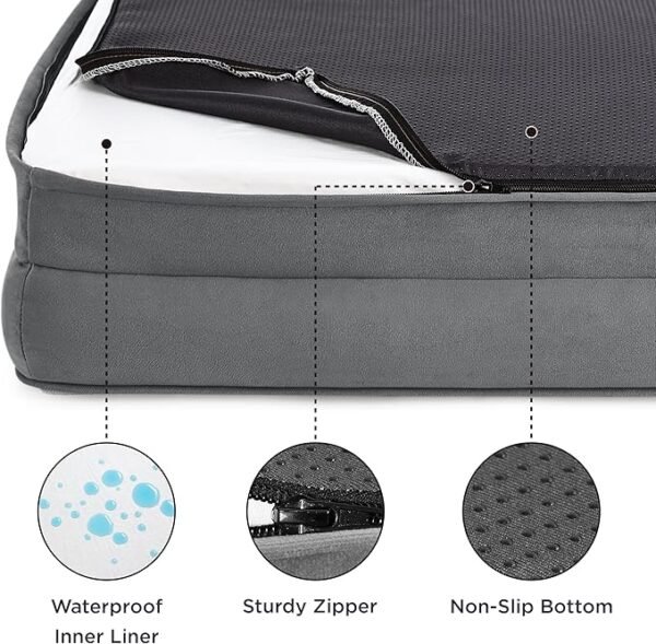 Washable Bolster Cat Bed - Image 3