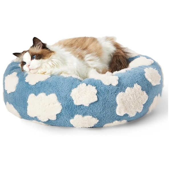 Round Cat Bed Donut